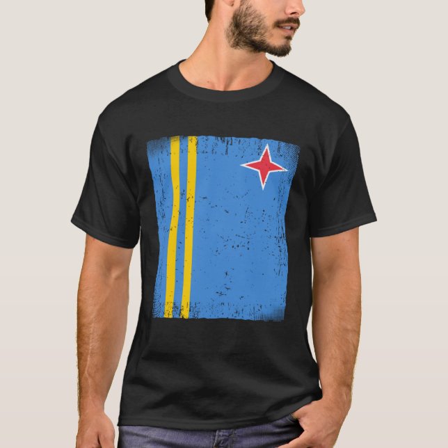Camiseta Bandera de Aruba Aruba (Anverso)