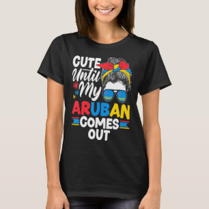 Camiseta Bandera de Aruba Aruba Cuta Hasta Que Llegue Mi Ar