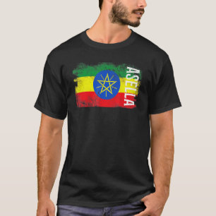 Camiseta Bandera de Asella Etiopía para hombres mujeres niñ