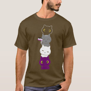 Camiseta Bandera De Aseualidad Gato Animal Ace Prise Demise