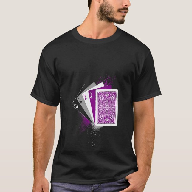 Camiseta Bandera De Asexualidad Femenina Ace Queer Jugando  (Anverso)
