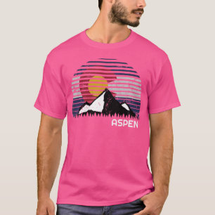 Camiseta Bandera de Aspen Colorado - Montaña del Día del Pa