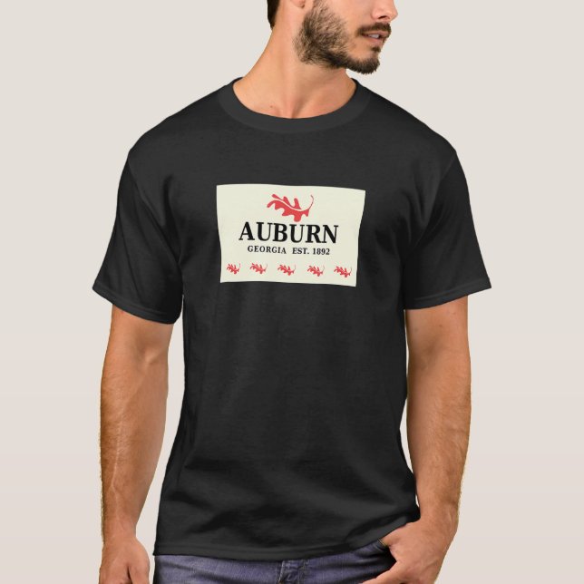 Camiseta Bandera de Auburn Georgia (Anverso)