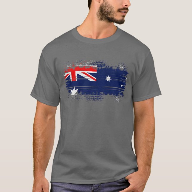 Camiseta Bandera de Australia (Anverso)