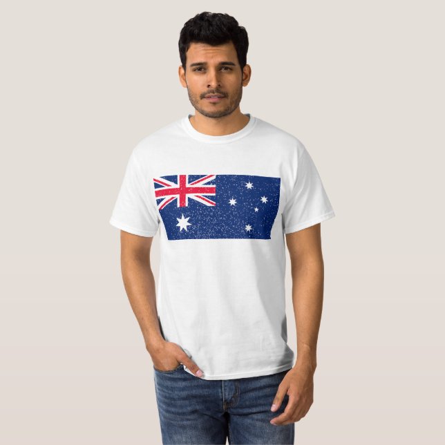 Camiseta Bandera de Australia, añada (Anverso completo)