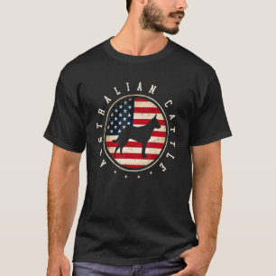 Camiseta Bandera De Australia Ganado Usa 4 De Julio Perro M