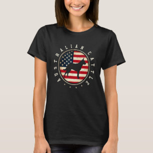 Camiseta Bandera De Australia Ganado Usa 4 De Julio Perro M