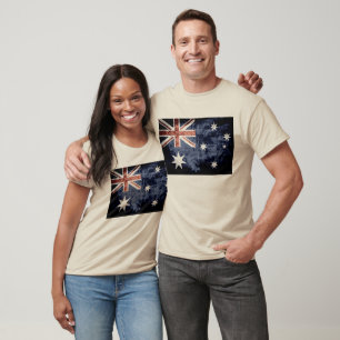 Camiseta Bandera de Australia Grunge 2