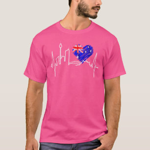 Camiseta Bandera de Australia Lov para mujeres Sydney Skyli