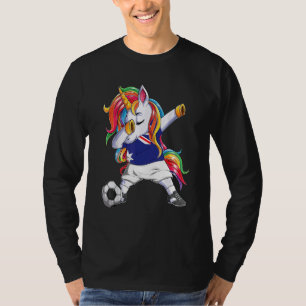 Camiseta Bandera de Australia Unicornio Amante del Balón de