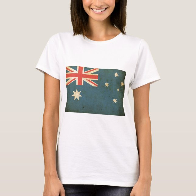 Camiseta Bandera de Australia vintage (Anverso)