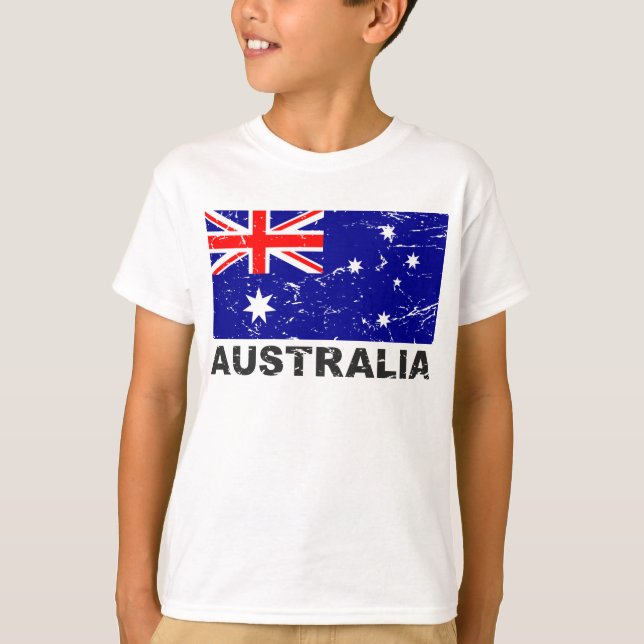 Camiseta Bandera de Australia Vintage (Anverso)