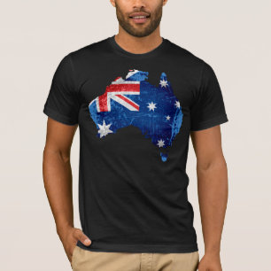 Camiseta Bandera de Australia y mapa #2