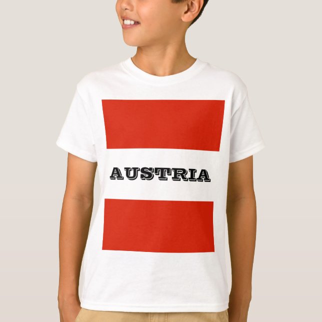Camiseta Bandera de Austria (Anverso)