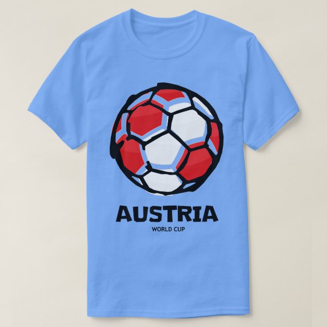 Camiseta Bandera de Austria (Diseño del anverso)