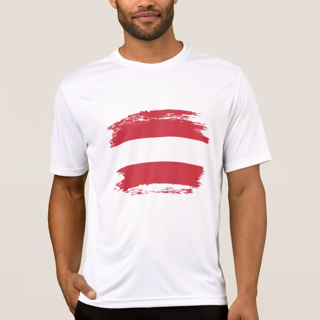 Camiseta Bandera de Austria (Anverso)