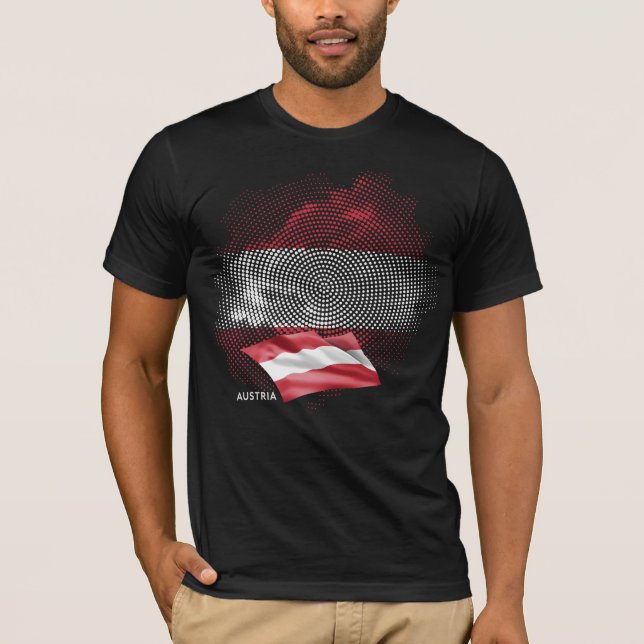 Camiseta bandera de Austria (Anverso)