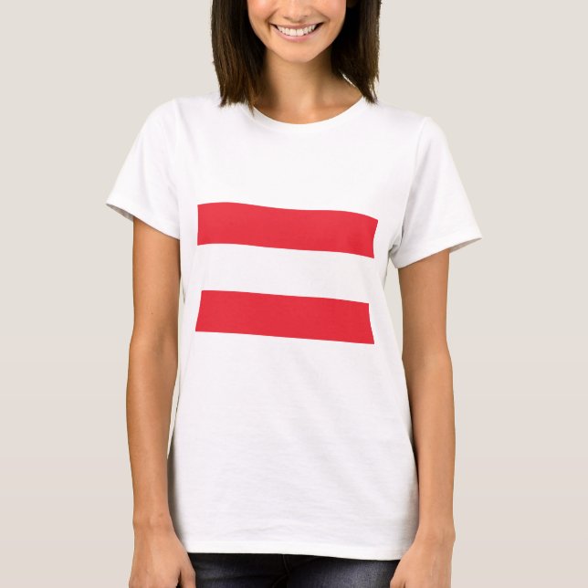 Camiseta Bandera de Austria (Anverso)