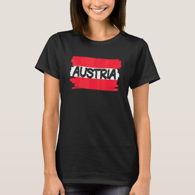 Camiseta Bandera de Austria (Anverso)