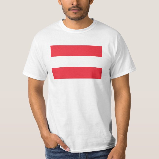 Camiseta Bandera de Austria (Anverso)
