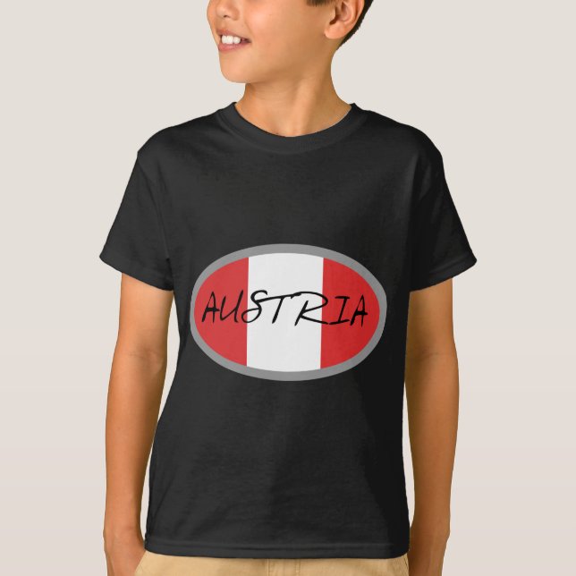 Camiseta ¡Bandera de Austria! (Anverso)
