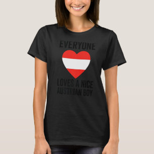 Camiseta Bandera de Austria A Todos Les Encanta Un Buen Niñ
