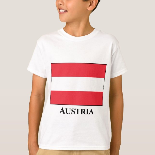 Camiseta Bandera de Austria (austriaca) (Anverso)