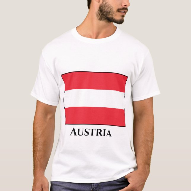 Camiseta Bandera de Austria (austriaca) (Anverso)