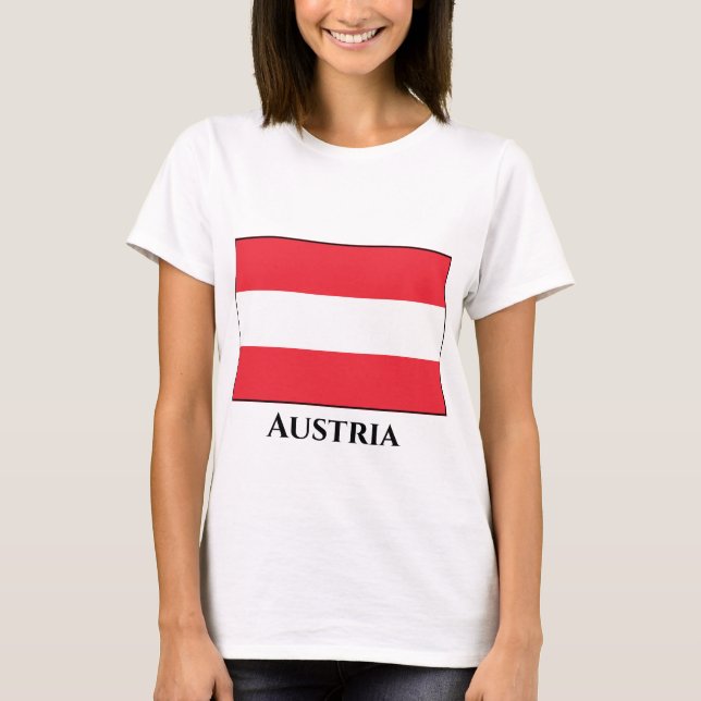 Camiseta Bandera de Austria (austriaca) (Anverso)