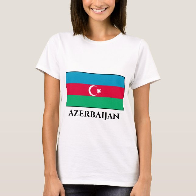 Camiseta Bandera de Azerbaiyán (Anverso)