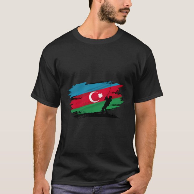 Camiseta Bandera de Azerbaiyán (Anverso)