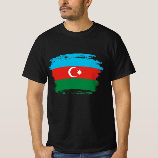 Camiseta Bandera de Azerbaiyán (Anverso)