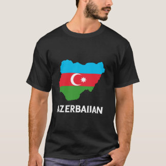 Camiseta Bandera de Azerbaiyán Raíces Azeríes Mapa Orgullo 