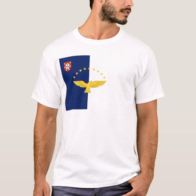 Camiseta Bandera de Azores (Portugal) (Anverso)