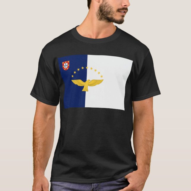 Camiseta Bandera de Azores (Portugal) (Anverso)