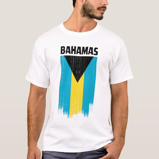 Camiseta Bandera de Bahamas (Anverso)