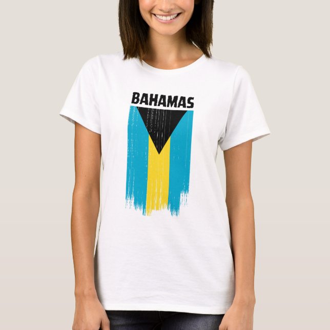 Camiseta Bandera de Bahamas  (Anverso)