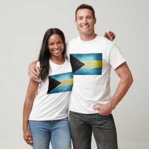Camiseta bandera de Bahamas grunge