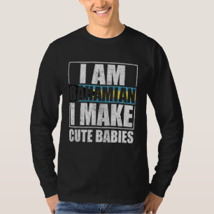 Camiseta Bandera de Bahamas orgullosos hombres y mujeres ba