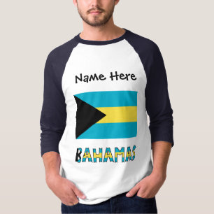 Camiseta Bandera de Bahamas Personalizada