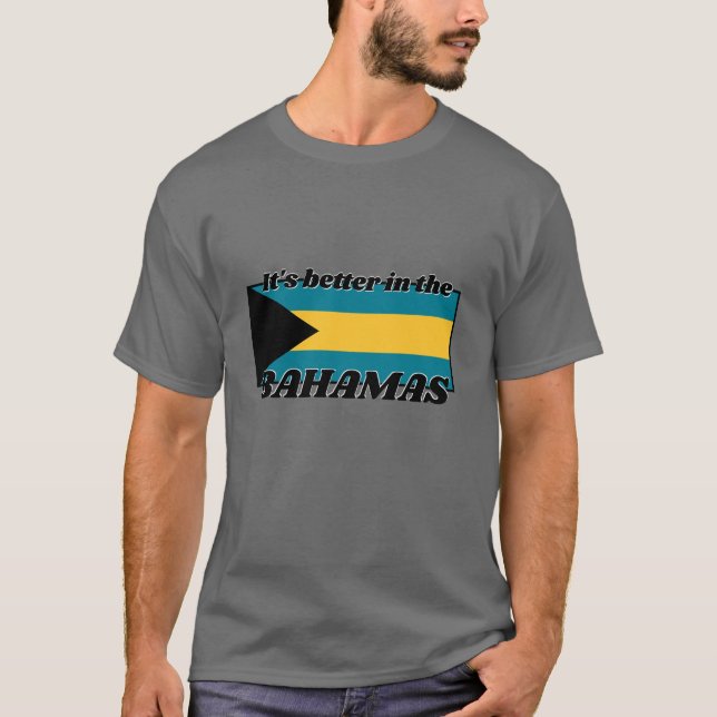 Camiseta Bandera de Bahamas sin texto (Anverso)