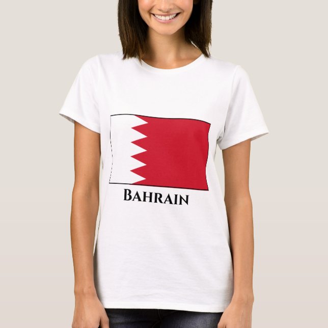 Camiseta Bandera de Bahréin (Anverso)