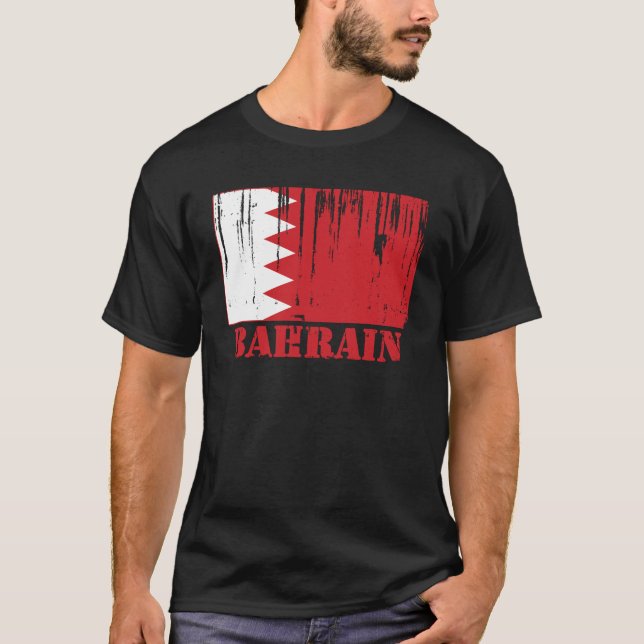 Camiseta Bandera de Bahrein (Anverso)