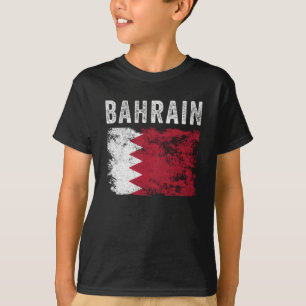 Camiseta Bandera de Bahréin angustiada - Bandera de Bahréin