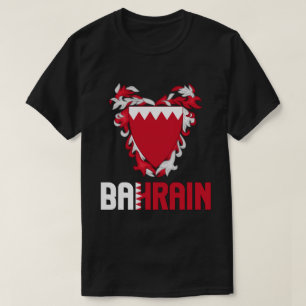 Camiseta Bandera de Bahréin y Patriótico del Escudo de Arma