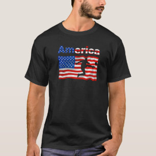 Camiseta Bandera de baloncesto de Estados Unidos Fútbol