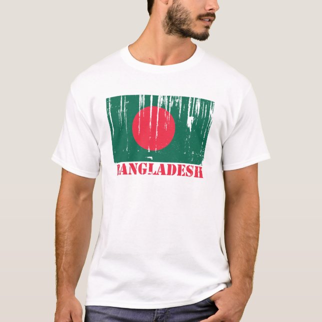 Camiseta Bandera de Bangladesh (Anverso)