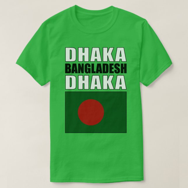 Camiseta Bandera de Bangladesh (Diseño del anverso)