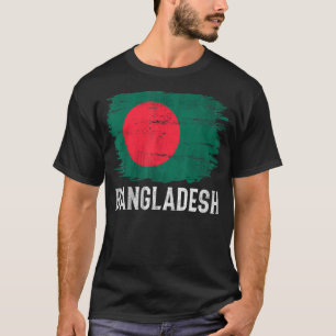 Camiseta Bandera de Bangladesh antigua para bangladesíes