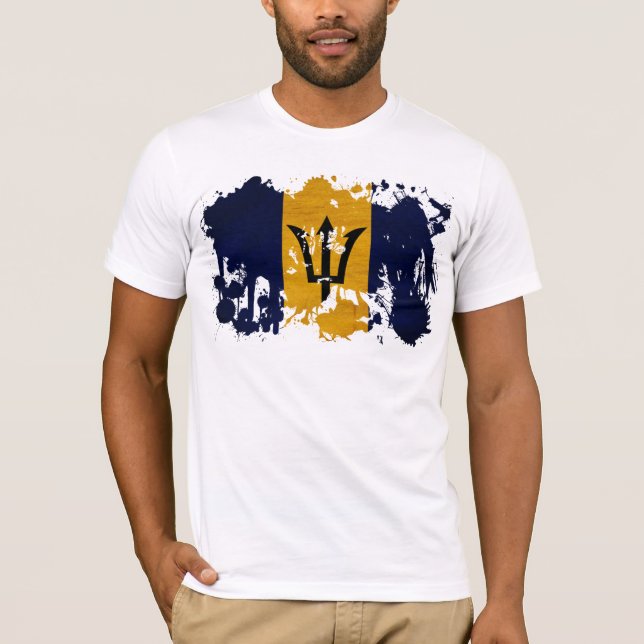 Camiseta Bandera de Barbados (Anverso)